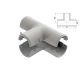 Derivazione a T ispezionabile diametro 20mm Elmark EL2573 EC Elettrocanali