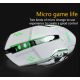 Mouse da gaming LED wireless con batteria ricaricabile incorporata bianco FV-W502 WB2260 