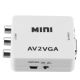 Mini convertitore da AV RCA Audio ad VGA/jack audio WB2378 