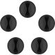 Clip fissacavo adesiva nera diametro massimo 7,8 mm 5 pezzi P252 Goobay