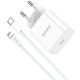 USB Type C / Lightning Cable Charger Fast Charging 3A 27W White JB069 F2980 Jokade