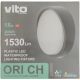 Plafoniera LED per esterni 18W 1260Lm 4000K bianco naturale IP65 Φ220x69mm EL1950 Vito