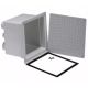 Pozzetto con coperchio per cavi elettrici PP con guarnizioni e viti 250×250 mm E3045 Airgama