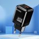 Caricatore USB-C + USB-A 45W + 22,5W nero ricarica rapida EU KSC-1606 F4610 Kakusiga