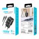 Set caricatore USB-C PD 20W nero con cavo Type-C to Type-C KSC-1251 F4615 Kakusiga