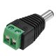5.5 x 2.1 mm DC plug power adapter with screw terminals Z187 