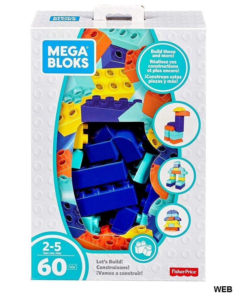 Mega Bloks FLY43 Costruzioni per Bambini Scatola da 60 Pezzi - Fisher Price