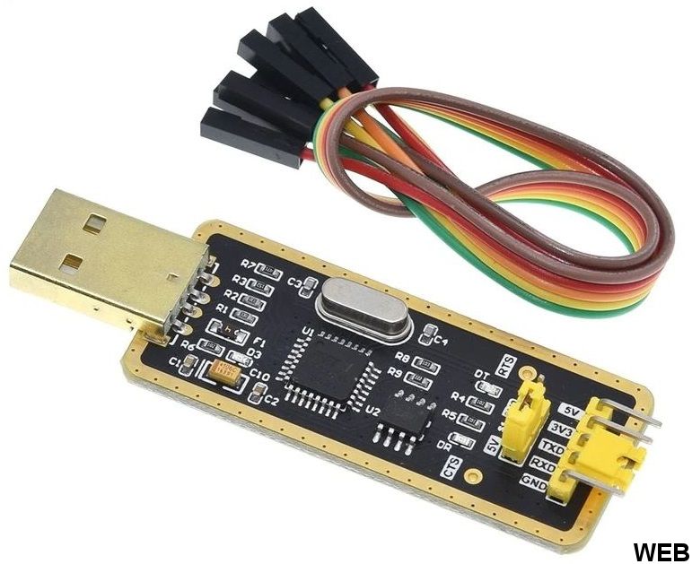 Modulo USB adattatore USB 2.0 a livello TTL seriale 5V 3.3V con cavi per  Arduino
