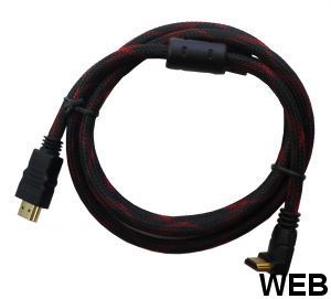 High Speed HDMI Cable 19 pin M / M 90 ° 1.5 m CA310 